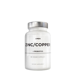 Amen Zinc/Copper + Probiotics 2 Billion CFUs - 90 Capsules &#40;90 Servings&#41;  | GNC